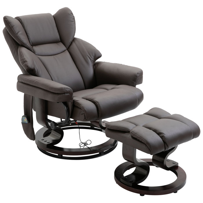 Ebern Designs Reclining Massage Chair with Ottoman & Reviews Wayfair.ca